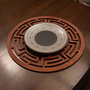 Hermia Labyrinth - Rose Juego de Salvamanteles de Madera Rosa (6 piezas)